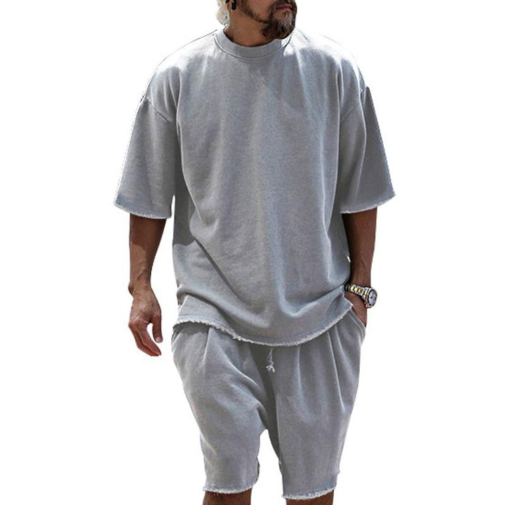 Ugo | Drawstring Crew Neck Two-Piece Set