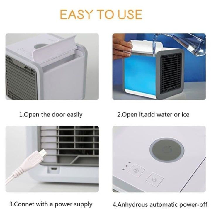 Portable 3-in-1 Air Conditioner - Cooler, Humidifier & Purifier