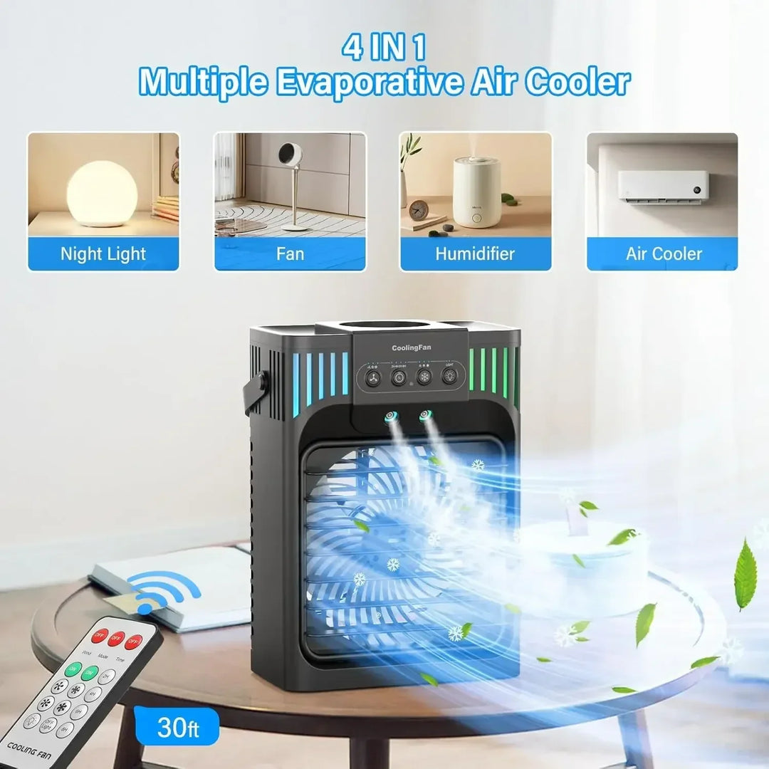 Portable Air Conditioner Remote Control Compact Desktop