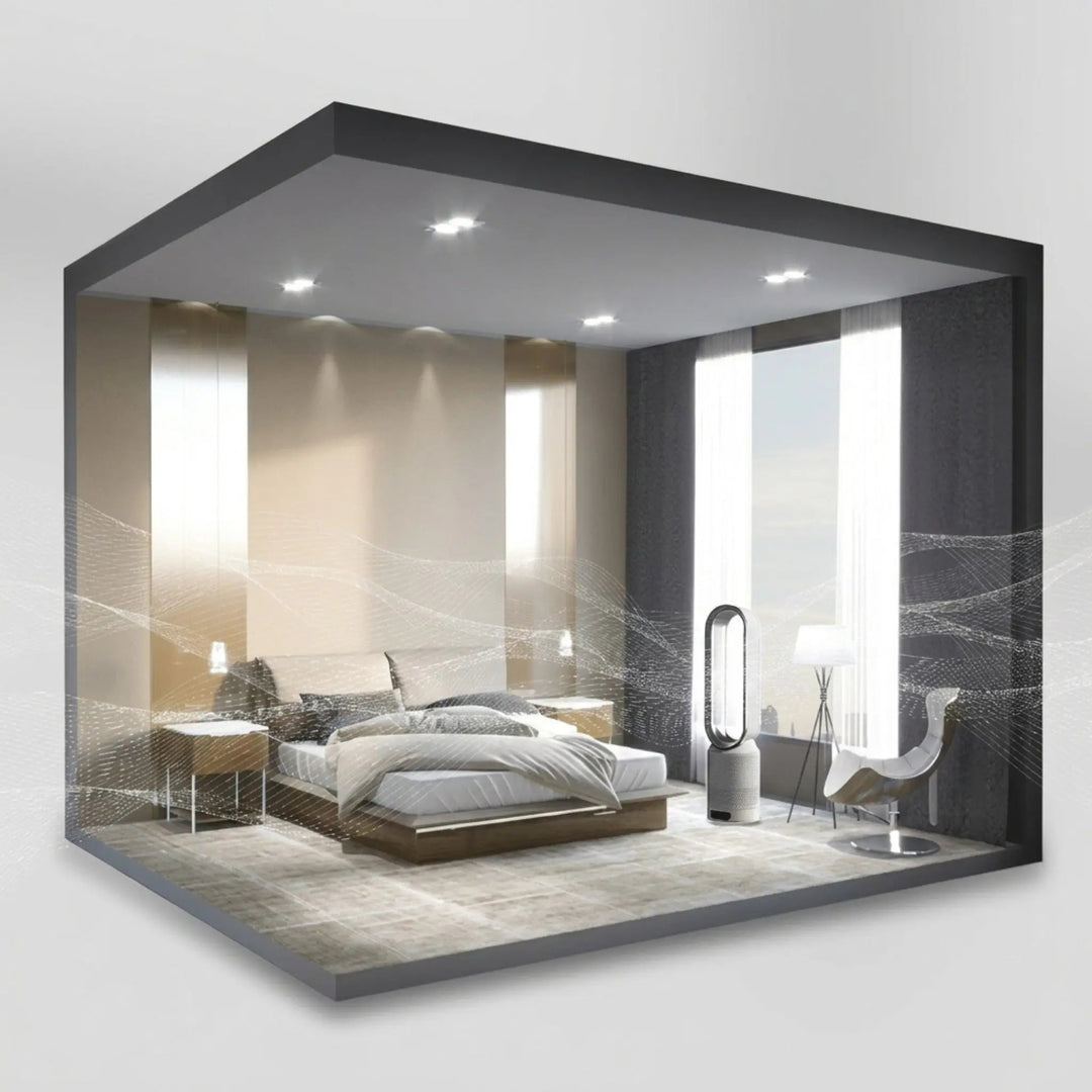 Airpure | 3-in-1 Air Cooler with Air Purifier | Bladeless Fan with 90° Oscillation & Touch LED
