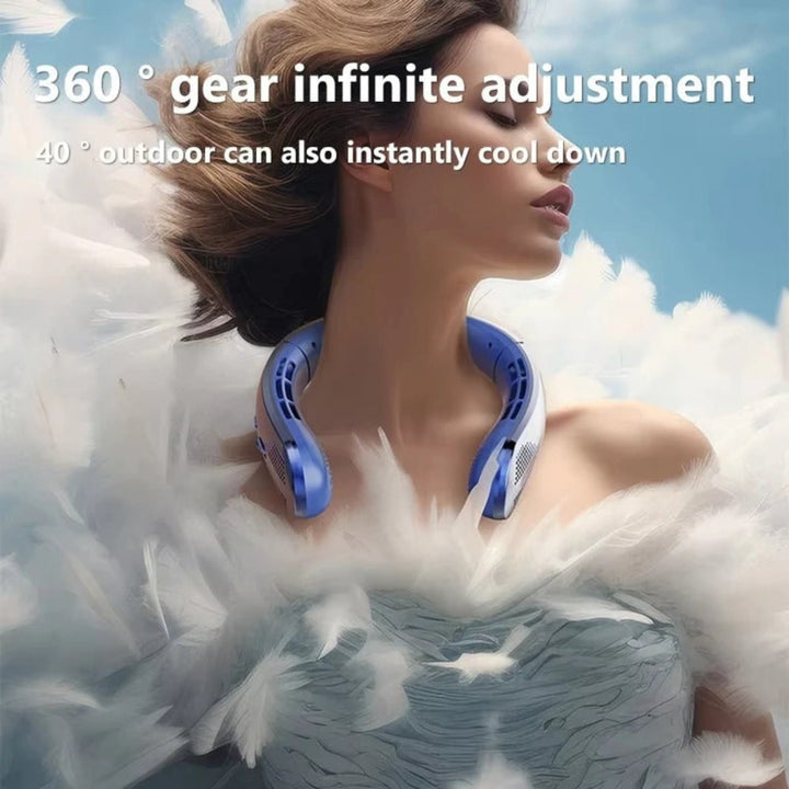 Portable Fan Bladeless Neck Fan Hands-Free Cooling Device