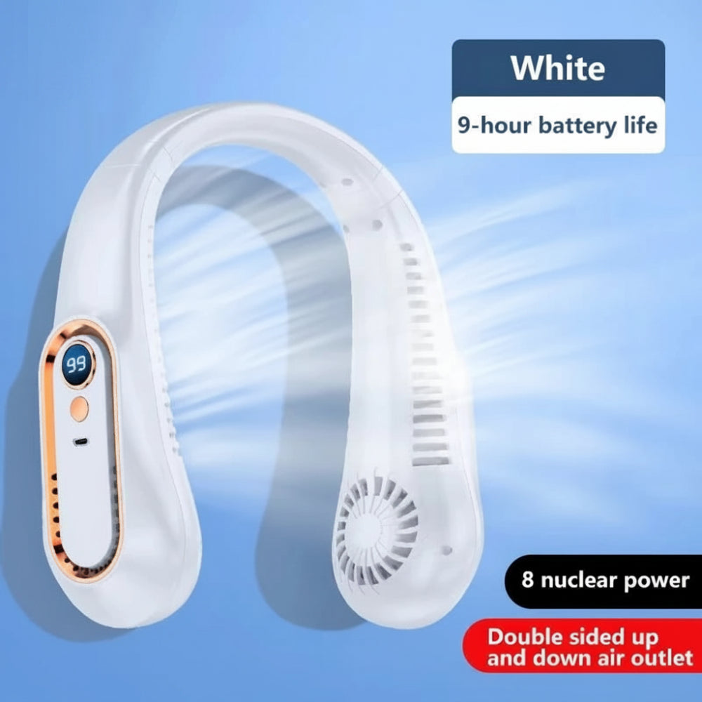 Portable Fan Bladeless Neck Fan Hands-Free Cooling Device