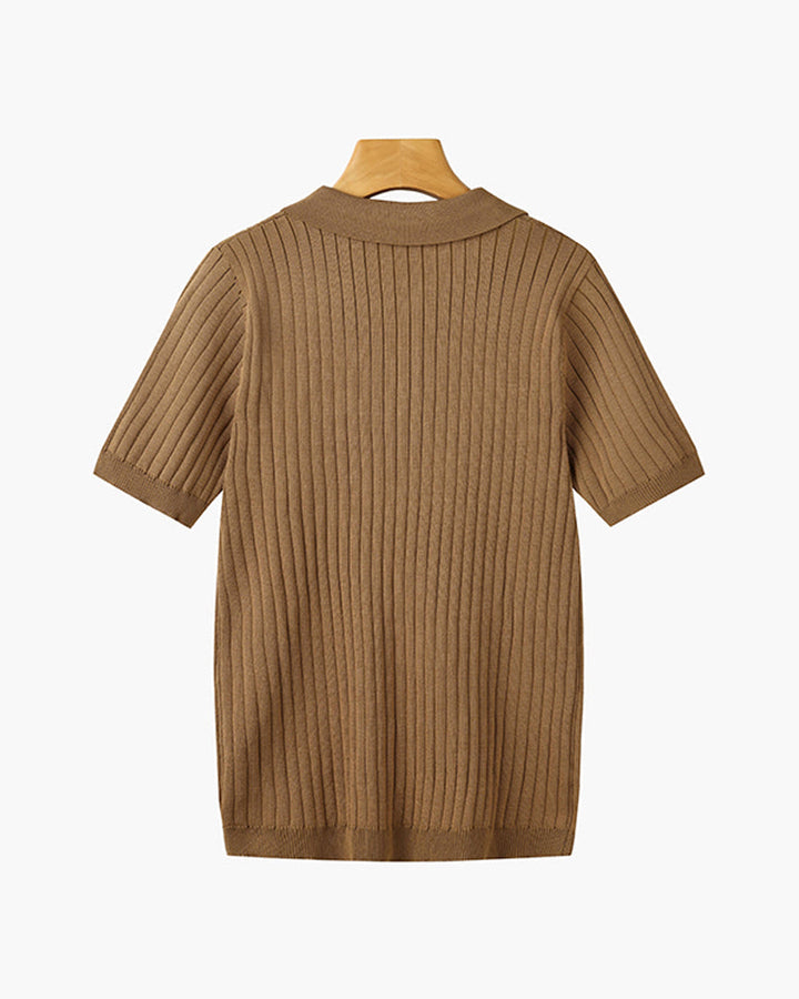 ribbed-knit-polo-shirt-with-button-placket-and-collar-16