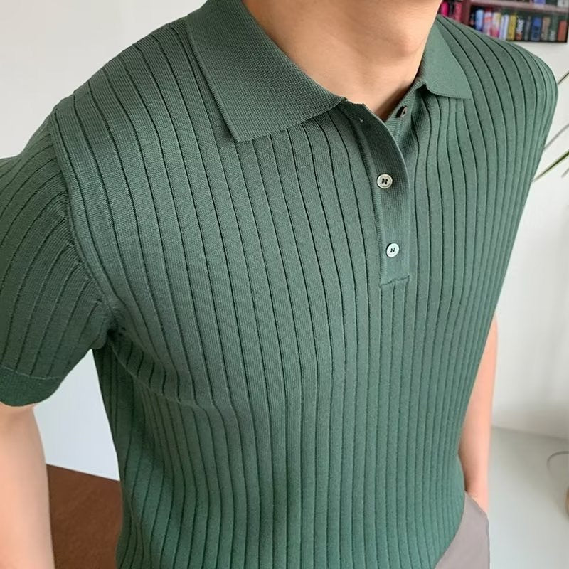 ribbed-knit-polo-shirt-with-button-placket-and-collar-9