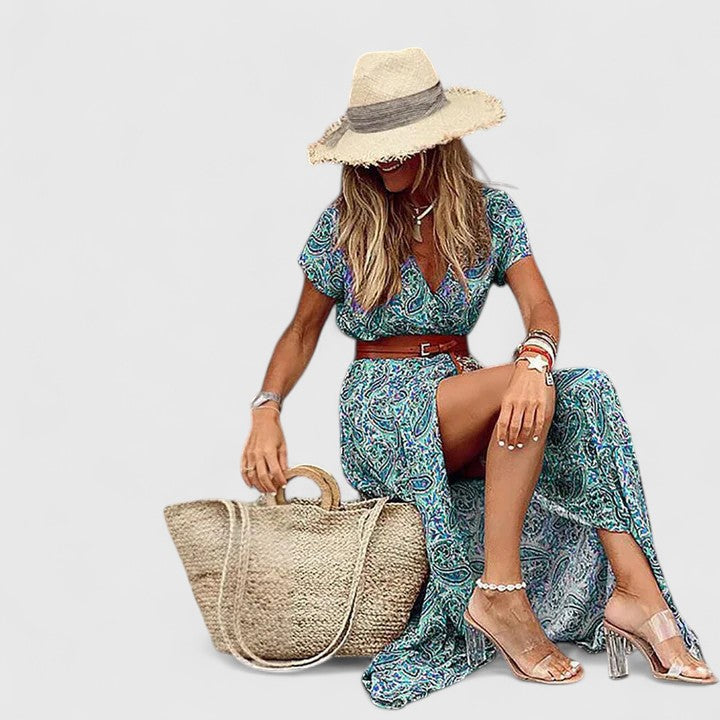 Emmeline | Printed Maxi Dress