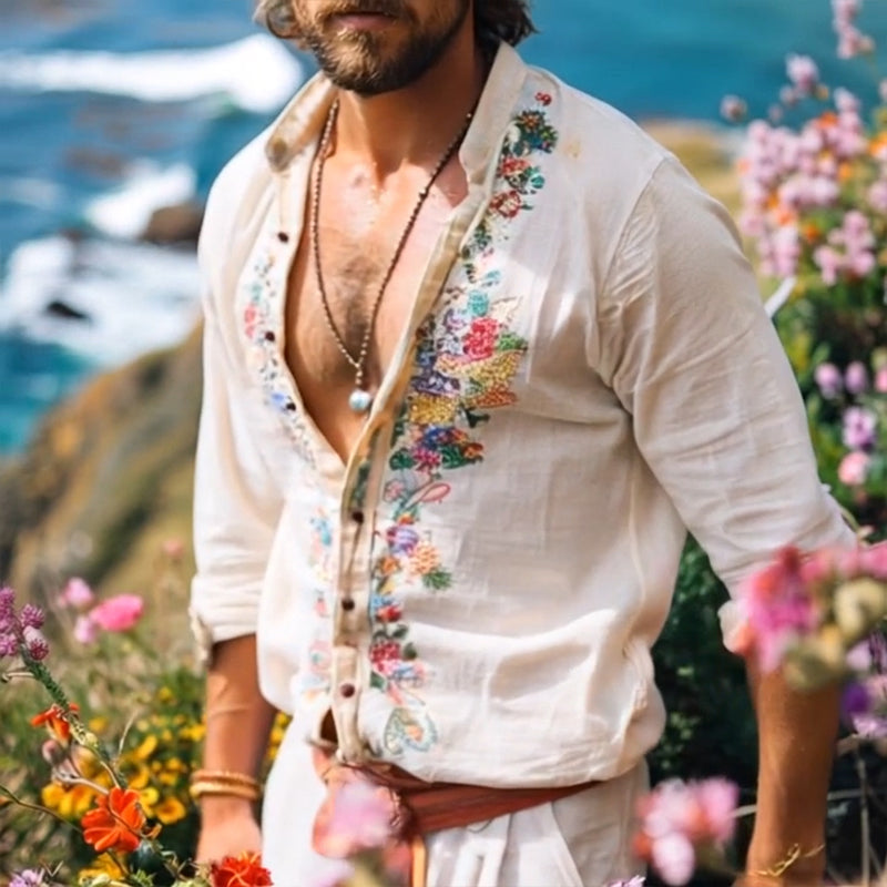 Lachlan | Printed Collared Summer Shirt