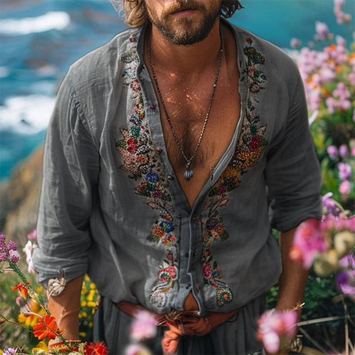Lachlan | Printed Collared Summer Shirt