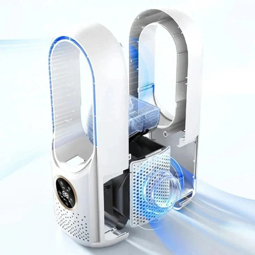 Portable Bladeless Air Conditioner for Quiet Personal Cooling