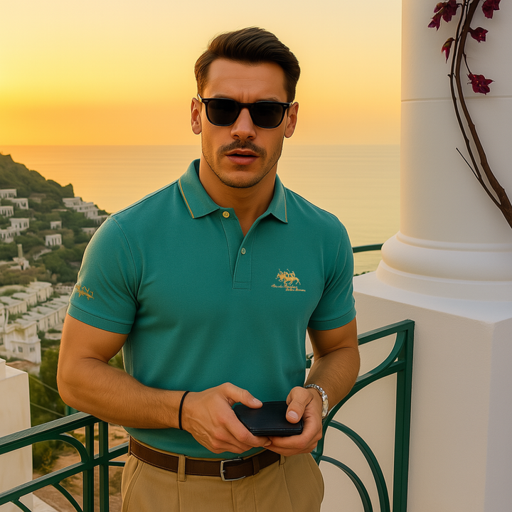 Atticus | Polka-Dot Polo Shirt