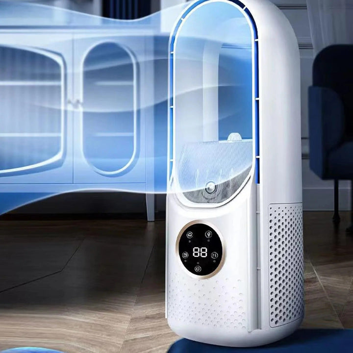 Unisex 6-Speed Bladeless Personal Air Cooler with Humidifier