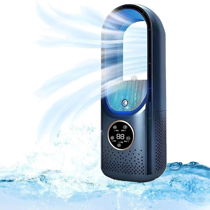 Unisex 6-Speed Bladeless Personal Air Cooler with Humidifier