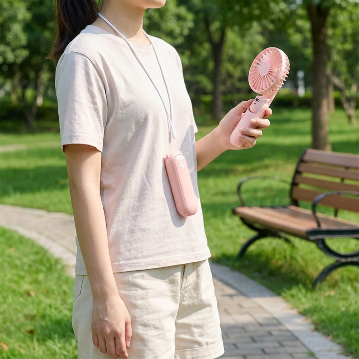 Unisex Portable 3-in-1 Cooling Fan & Power Bank