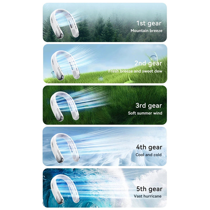 Unisex Wearable Neck Air Conditioner - Instant Cooling Relief