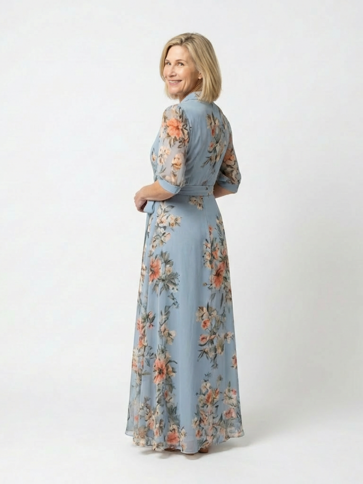 Della | Floral Wrap Maxi Dress