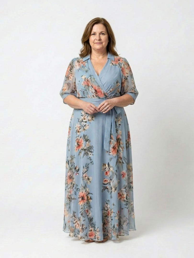 Della | Floral Wrap Maxi Dress