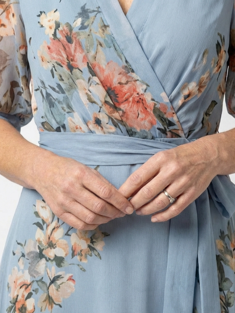 Della | Floral Wrap Maxi Dress