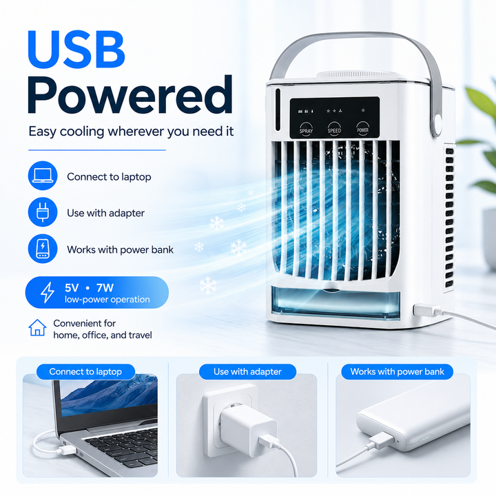 Personal Portable Mini Air Cooler Fan