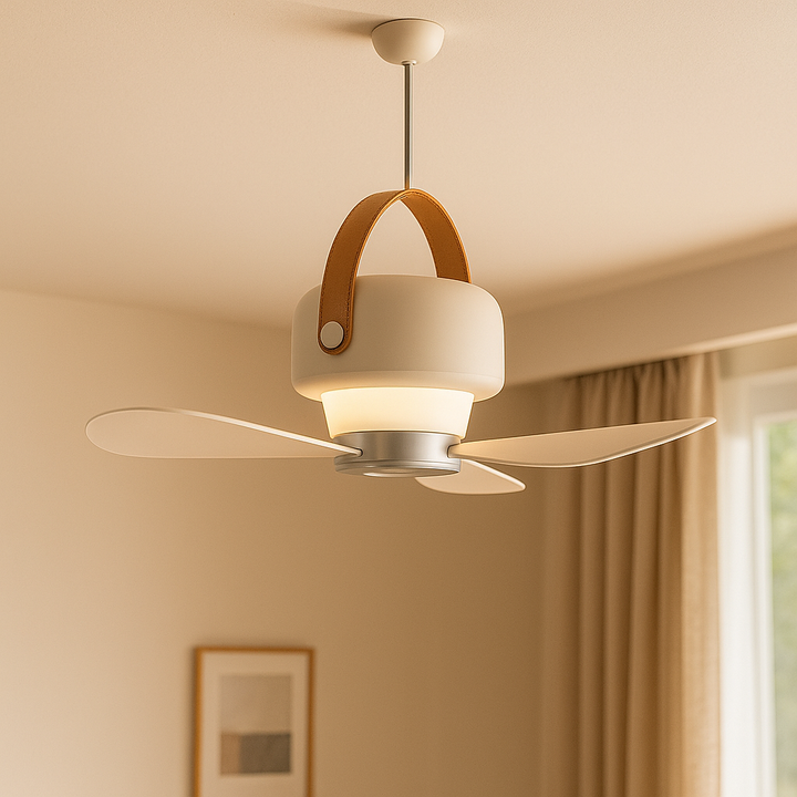 Wireless Rechargeable Portable Fan with Remote & LED Light