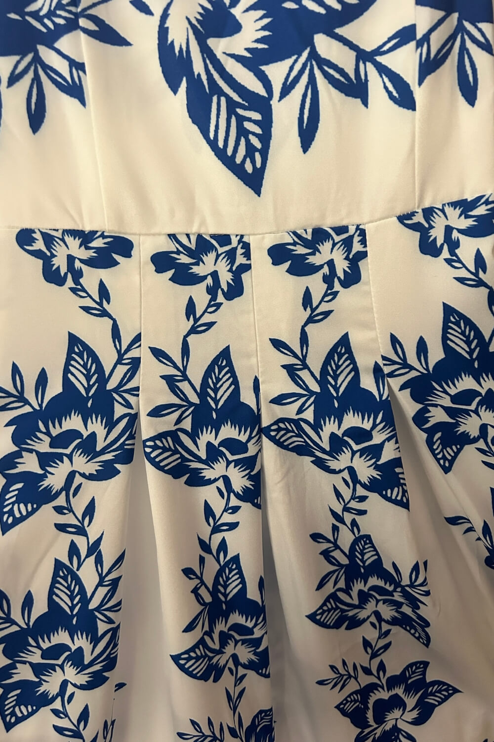 Women's Square Neckline Spaghetti Strap Maxi Dress with Blue Floral Print and Smocked Back